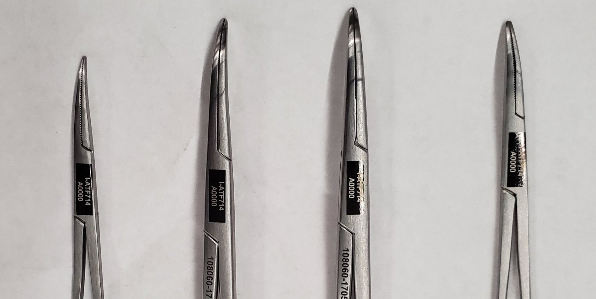 White Laser Engraving on Surgical Instruments