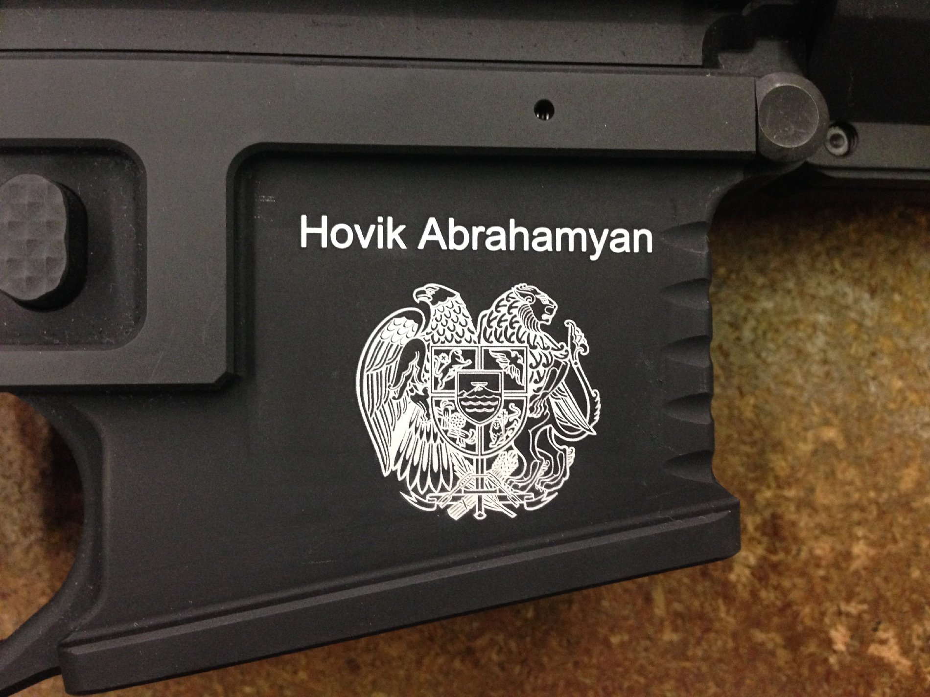 Laser Engraving Firearms: Black Anodized Gun Components